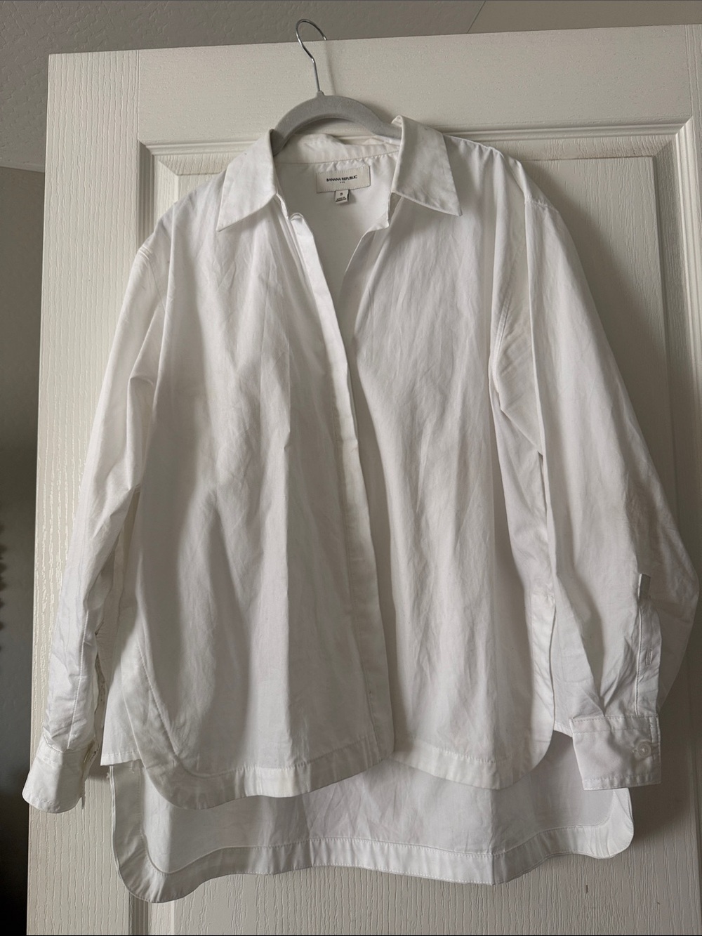 Banana republic oversized poplin button down